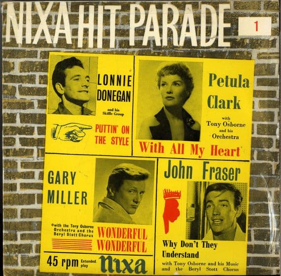 Various - Nixa Hit Parade 1 (NEP 24052) - Lonnie Donegan - Petula Clark