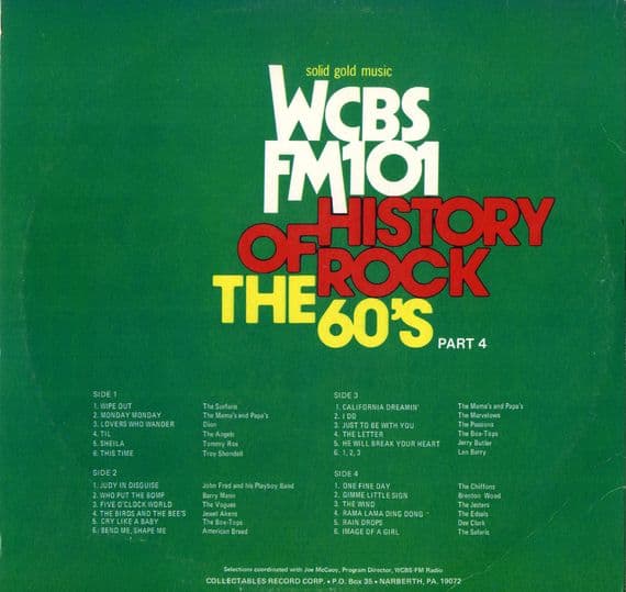 Various - WCBS FM101 History Of Rock - The 60's Part 4 - USA 2 LP Set - M-