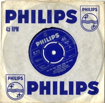 Walker Brothers,The - The Sun Ain't Gonna Shine Any More/After The Lights Go Out (BF 1473) Ex