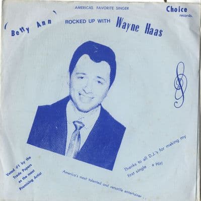 Wayne Haas - Betty Ann/Leave Linda Alone (5607) M-