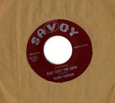 Wilbert Harrison - Baby Don't You Know/Don't Drop It (1571)