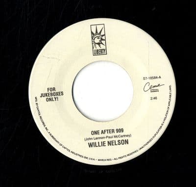 Willie Nelson - One After 909/Yesterday - Jukebox Only Issue - Great Versions - M-