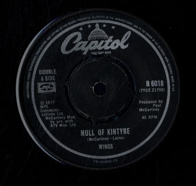 Wings - Mull Of Kintyre/Girls School (R 6018)