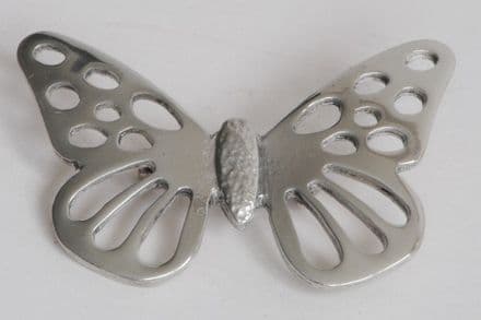 Ladycrow Pewter Brooch Butterfly