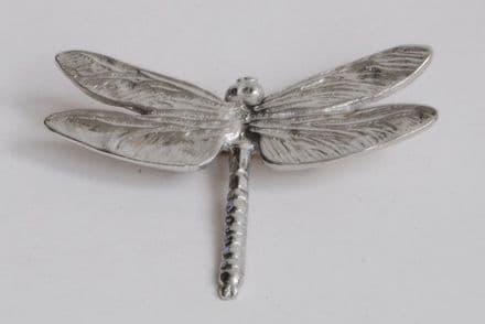 Ladycrow Pewter Brooch Dragonfly