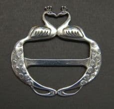 Ladycrow Pewter Scarf Ring "Peacock"