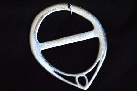 Ladycrow Pewter Scarf Ring "Point"