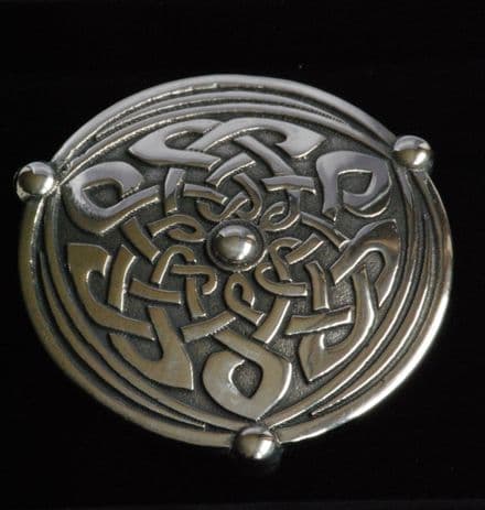 Ladycrow Pewter Scarf Ring "Shield"