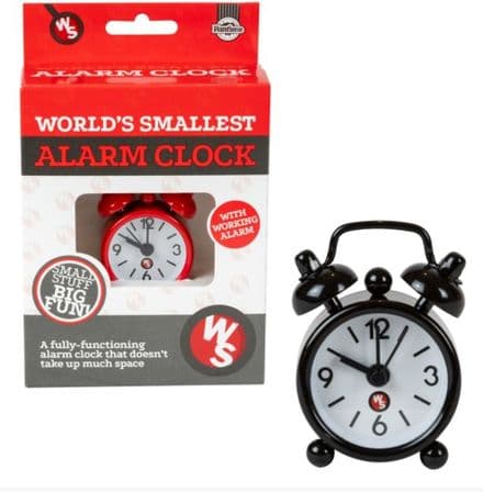 World's Smallest Alarm Clock (Black)