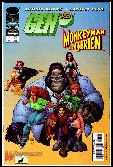 Gen 13 / Monkeyman and O'Brien #1 Cover B (1998 Series) *NM*