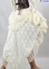 Angelina Cream Satin & Lace Skirt