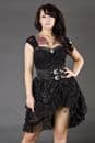 Black Brocade Elvira Skirt