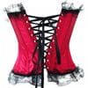 Plum satin Burlesque Corset, plum plus size corset, plus size moulin rouge corset