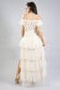 Denise Cream Net Bustle Skirt