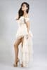 Denise Cream Net Bustle Skirt