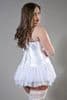 Glamour Plus Size Corset In White Satin
