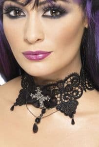 Gothic Black Lace Choker