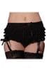 Black Frilly Suspender Shorts/Knickers with Bows (range of colours), Sissy frilly shorts, black suspender knickers