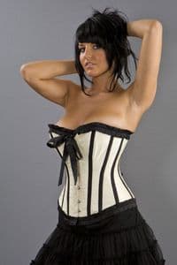 Lily Cream Taffeta Corset