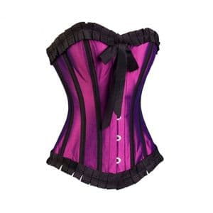 Magenta Taffeta Corset