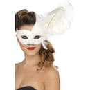Ornate White Eyemask