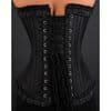 Black Velvet Flock Corset * Satin & Velvet Burlesque Corset * Black Burlesque Corsets