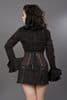 Razor Bolero Jacket In Black & Red Stripes