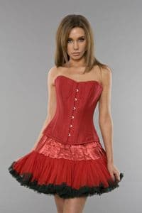 Red Elegant Burlesque Corset
