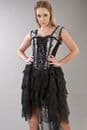 Silver Satin Flock Ophelie Dress