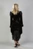 Vampiria Black Velvet Flock Tail Jacket