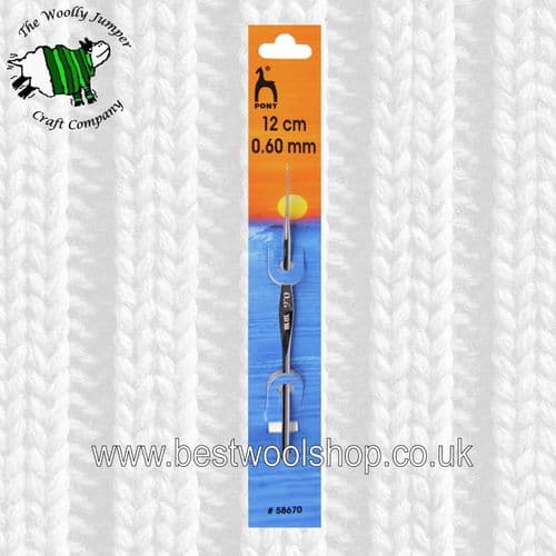 0.6mm PONY STEEL CROCHET HOOK Length 12cm