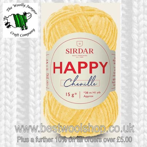 014 DUCKLING - SIRDAR HAPPY CHENILE KNITTING & CROCHET YARN - 15G BALL