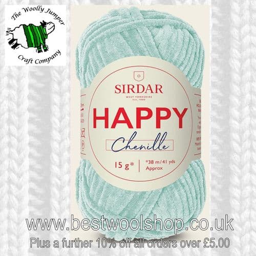 016 MERMAID - SIRDAR HAPPY CHENILE KNITTING & CROCHET YARN - 15G BALL