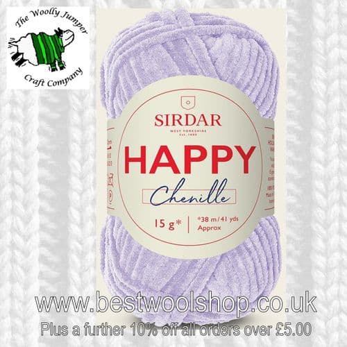 019 FAIRY DUST - SIRDAR HAPPY CHENILE KNITTING & CROCHET YARN - 15G BALL