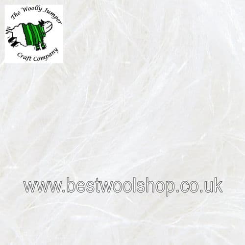 0204 WHITE - KING COLE TINSEL CHUNKY KNITTING YARN
