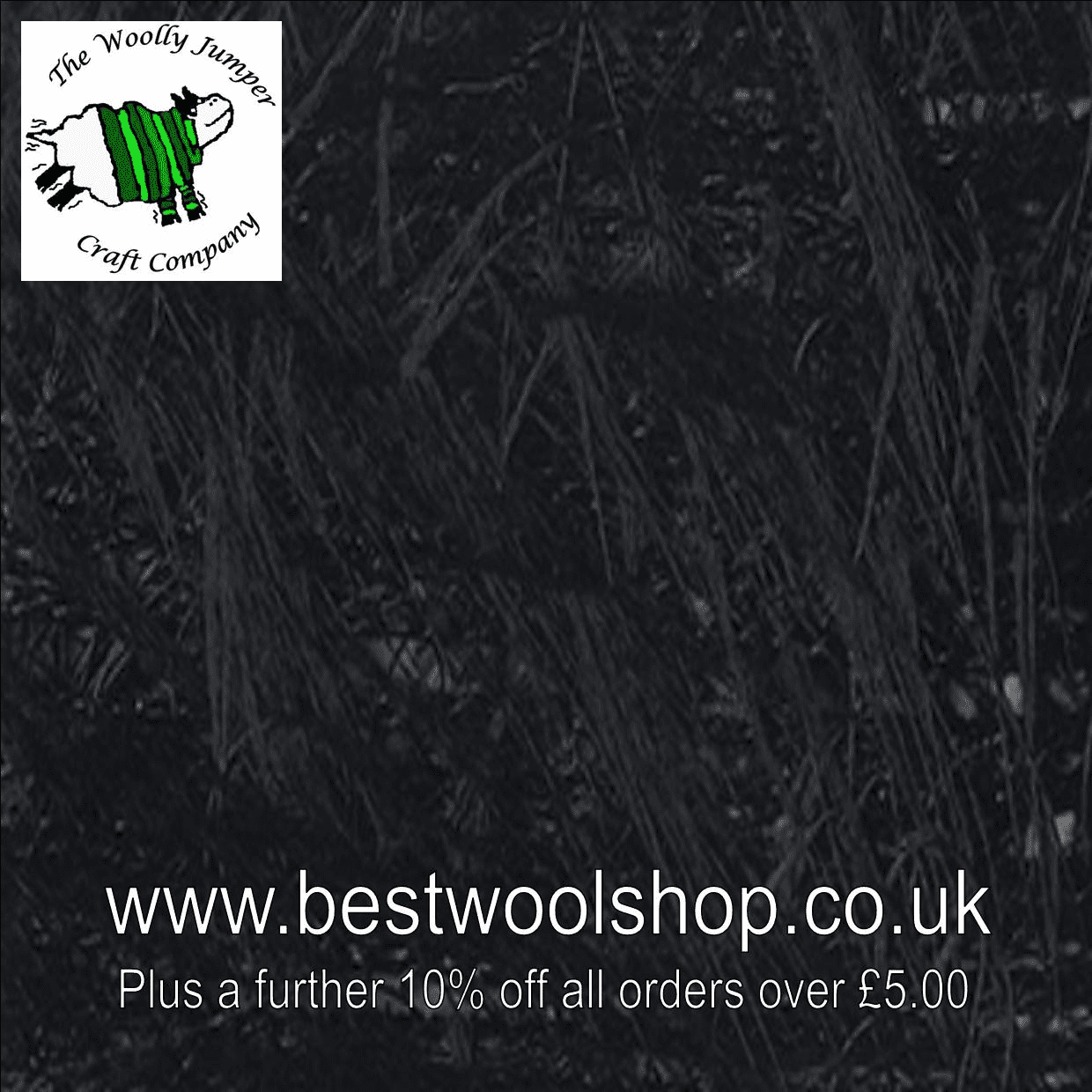 0214 BLACK SIRDAR FUNKY FUR DK KNITTING YARN 50G - Main Image