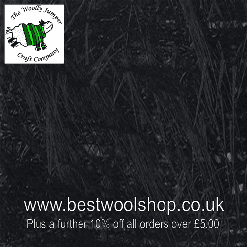 0214 BLACK SIRDAR FUNKY FUR DK KNITTING YARN 50G