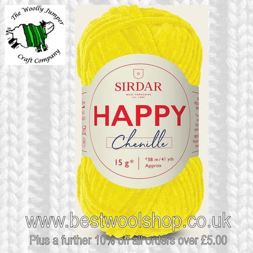 025 SPARKLER - SIRDAR HAPPY CHENILE KNITTING & CROCHET YARN - 15G BALL