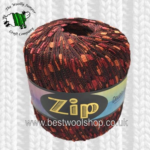 03 ZIP STANDARD LADDER TRELLIS SCARF & NECKLACE YARN - COPPER MIX