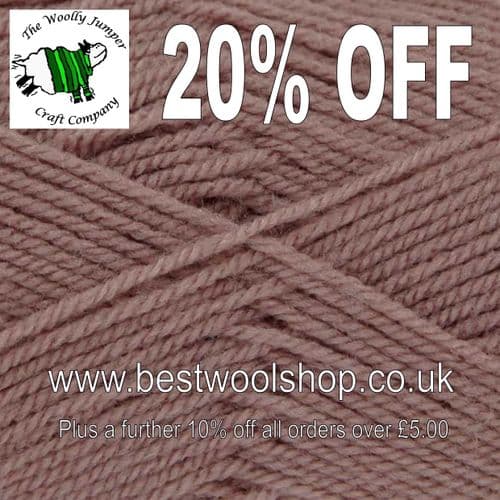 0397 MUSHROOM - KING COLE PRICEWISE DK KNITTING & CROCHET YARN 20% OFF