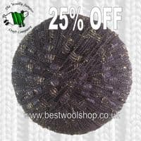 06 GOLD - ZIP MIDNIGHT GLITTER LADDER  TRELLIS SCARF & NECKLACE YARN 25% OFF