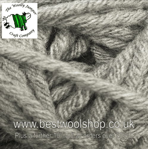 069 STORM GREY - HAYFIELD SUPER CHUNKY WITH WOOL 100G BALL KNITTING  YARN