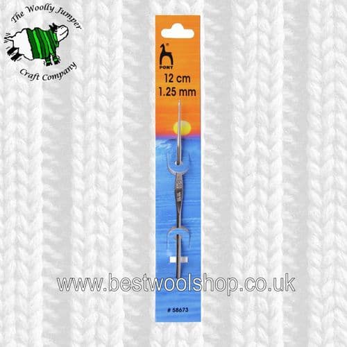 1.25mm PONY CLASSIC STEEL CROCHET HOOK Length 12cm