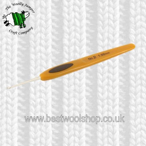 1.5mm CLOVER SOFT TOUCH CROCHET HOOK WITH STEEL HOOK COVER