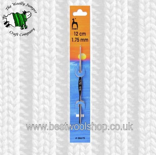 1.75mm PONY STEEL CROCHET HOOK Length 12cm