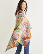 10141 PDF SIRDAR JEWELSPUN ARAN BLANKET THROW KNITTING PATTERN 124CM X 72CM