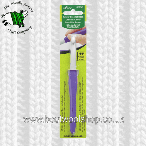 10mm CLOVER AMOUR ERGONOMIC CROCHET HOOK