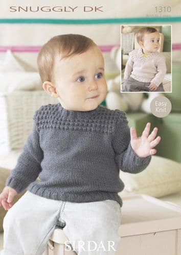 1310 SIRDAR SNUGGLY DK KNITTING PATTERN 0 TO 7 YEARS