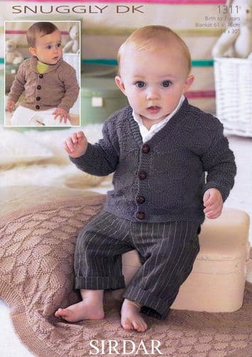 1311 PDF SIRDAR SNUGGLY DK KNITTING PATTERN 0 TO 7 YEARS