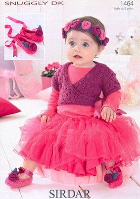 1464 - Sirdar SNUGGLY DK SUGAR PLUM FAIRY OUTFIT Knitting Pattern - 0 to 2 years